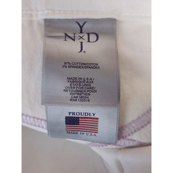 NYDJ White Stretch Denim Not Your Daughter's Crop Jeans Size 8 NICE - Picture 7 of 10